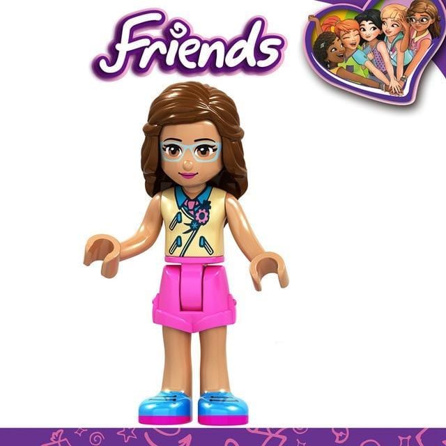 ezy2find building blocks F026 For Creator Friends For Girl Princess Emma Stephanie Mia Olivia Andrea Beauty Figures Building Blocks Toys With Creators Friends