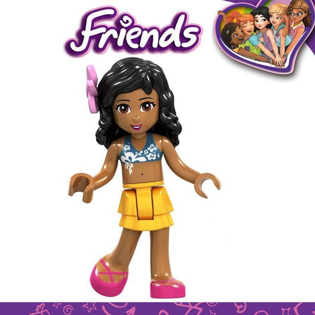 ezy2find building blocks F028 For Creator Friends For Girl Princess Emma Stephanie Mia Olivia Andrea Beauty Figures Building Blocks Toys With Creators Friends