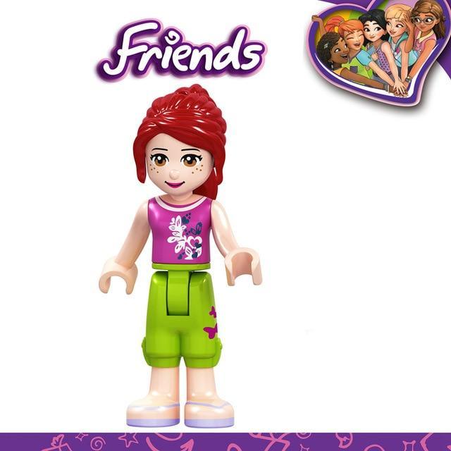 ezy2find building blocks F036 For Creator Friends For Girl Princess Emma Stephanie Mia Olivia Andrea Beauty Figures Building Blocks Toys With Creators Friends