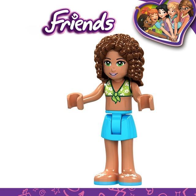 ezy2find building blocks F037 For Creator Friends For Girl Princess Emma Stephanie Mia Olivia Andrea Beauty Figures Building Blocks Toys With Creators Friends