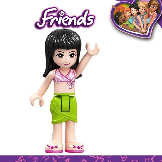 ezy2find building blocks F038 For Creator Friends For Girl Princess Emma Stephanie Mia Olivia Andrea Beauty Figures Building Blocks Toys With Creators Friends