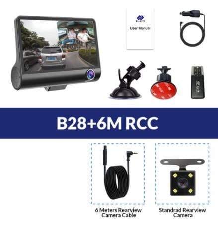 ezy2find car video recorder B28+6M RCC / 32G SD CARD Dual Lens Driving Recorder
