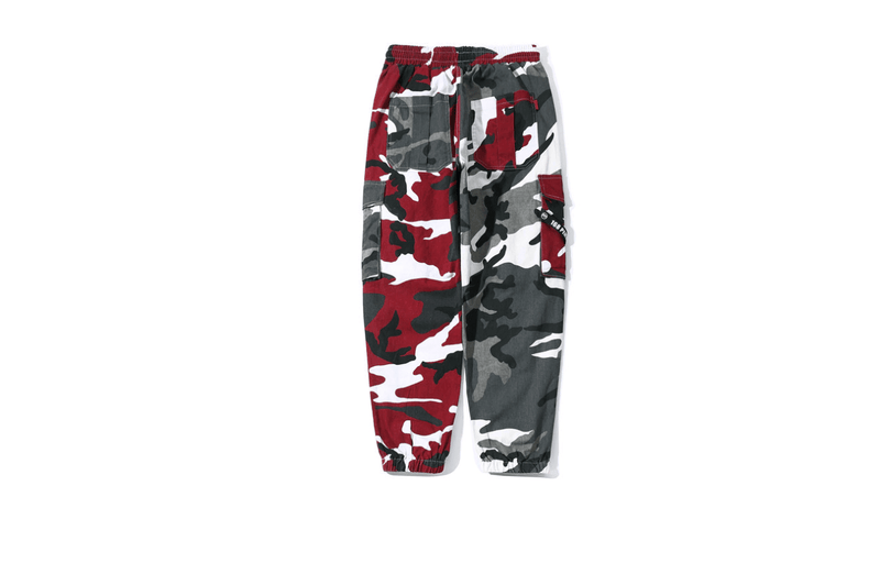 ezy2find cargo pants Red / M Man's Tooling camouflage pants