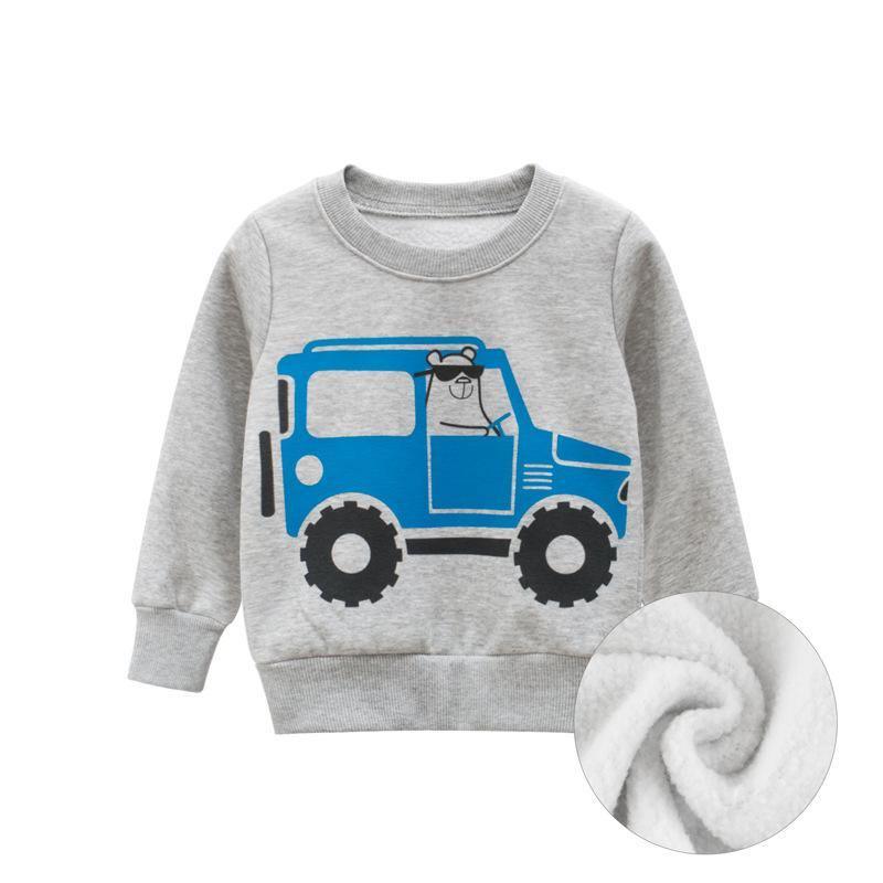 ezy2find Children's clothing Flecking grey / 130cm Baby clothes, children's sweater and velvet