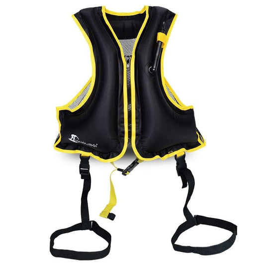 ezy2find Children's Snorkeling Buoyancy Vest Black Spot Inflatable Life Jackets, Children's Snorkeling Buoyancy Vest, Adult Free Size Buoyancy Boat Fishing Life Jackets