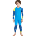 ezy2find children's swimwear Blue / M Children's quick-drying diving suit girls boys conjoined long-sleeved snorkeling suit swimwear size children's swimwear sunscreen swimsuit