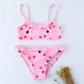 ezy2find children's swimwear Colored dots / 3Y Fashionable simple cute girls split swimsuit suit