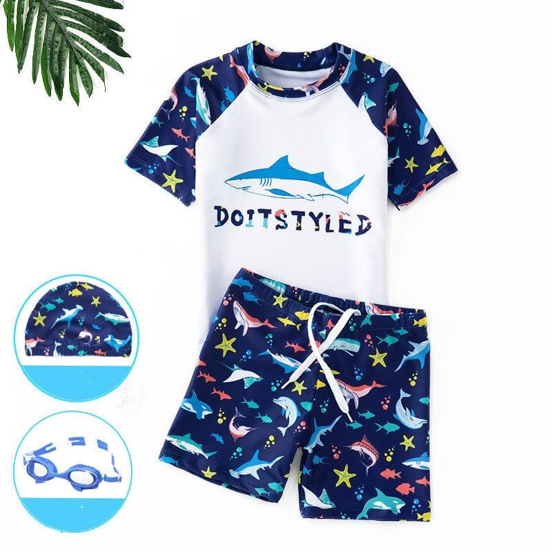 ezy2find children's swimwear Navy blue with glass / L Split swimsuit for children