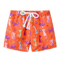 ezy2find children's swimwear Orange cat / 140cm Children's cartoon printed shorts