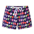 ezy2find children's swimwear Purple love / 140cm Children's cartoon printed shorts