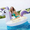ezy2find Childrens Toys 120cm Air permeated bright princess Pegasus swimming ring