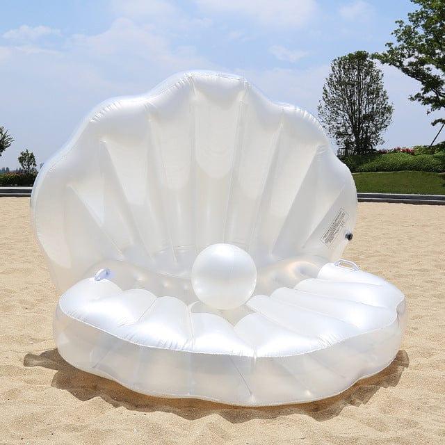 ezy2find Childrens Toys Giant pool floating shell pearl scallop inflatable funny water toy Giant pool floating shell pearl scallop inflatable funny water toy