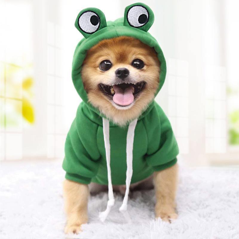 ezy2find Clothes for Dogs Green / XS Cute Pet Dog Clothes Cartoon Clothes for Dogs Cotton Dog Cat Vest Shirt