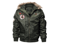 ezy2find coat Army Green / 3XL 3D plus velvet thick winter coat coat military wear tide coat cap large size