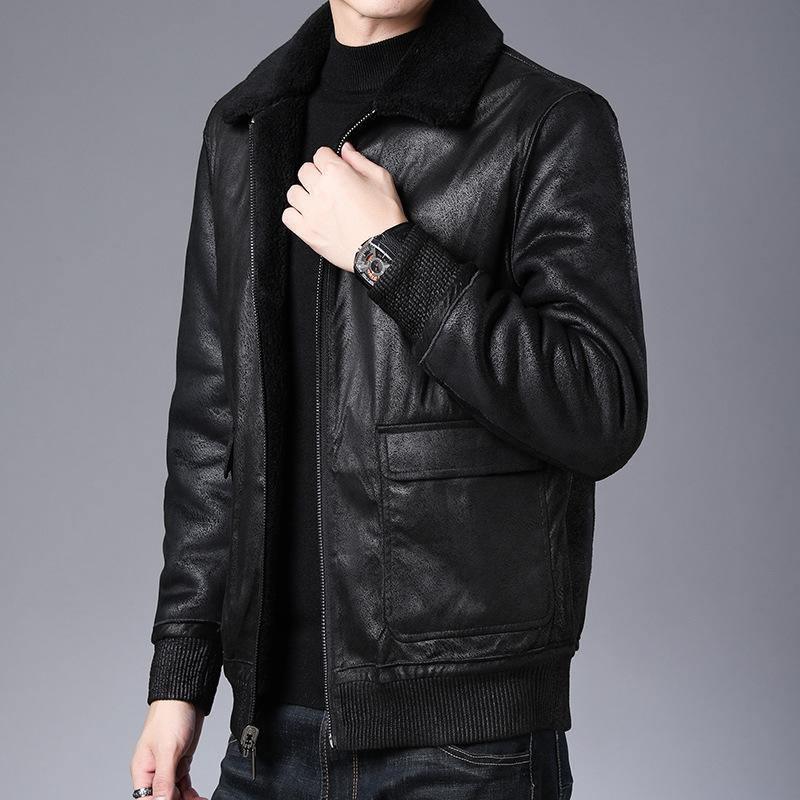 ezy2find coat Black / 170 Fur lambskin fur coat on both sides