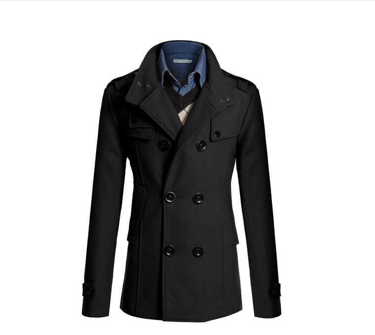 ezy2find coat Black / XXL Men's woolen coat