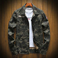 ezy2find coat Camouflage / 3XL New Mens Camouflage Denim Jacket Coat Man Coats Jaqueta Masculino Jeans Jacket & Coats Fashion Design Autumn Brand Clothing