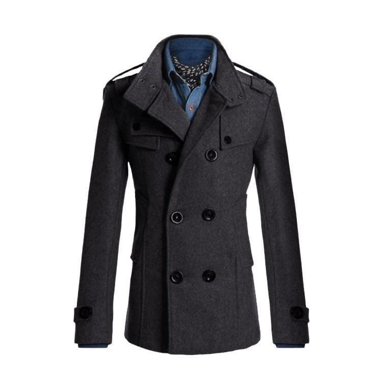 ezy2find coat Dark Grey / L Men's woolen coat