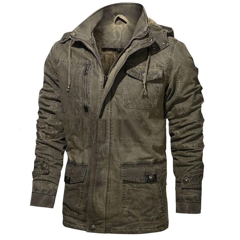 ezy2find coat Grey / 3XL Pure cotton men's coat Retro