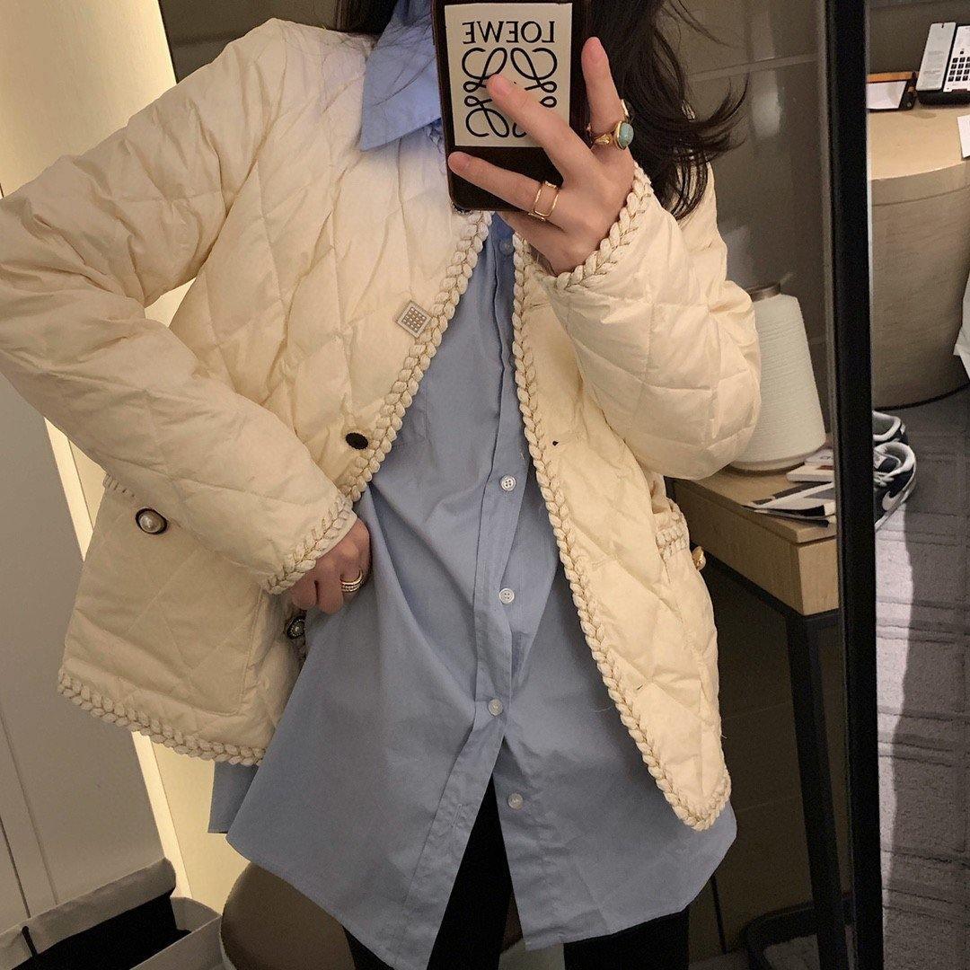 ezy2find coat White / L Small temperament jacket