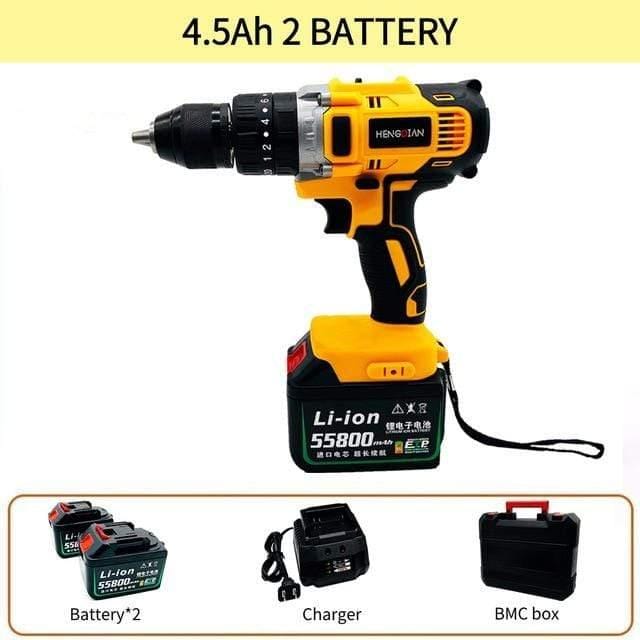 ezy2find cordless drill China / 4.5Ah 2 Battery BMC Makita model battery screwdriver Electric tools Multifunctional tool Portable