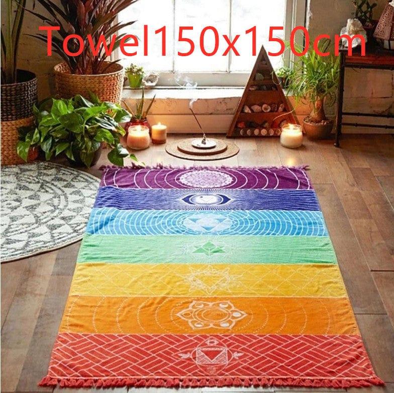 ezy2find Cotton Mandala Blanket Towel150x150cm Better Quality Made Of Cotton Mandala Blanket