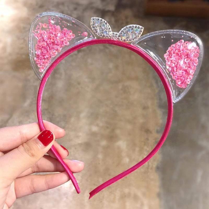 ezy2find Cute cat ear headband Pink / B Cute cat ear headband