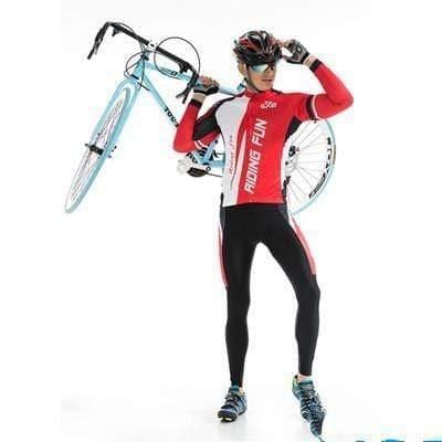 ezy2find cycling Red plus velvet male / L Summer cycling clothes for men and women