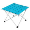 ezy2find desk L / Blue Aluminum Alloy Portable Ultralight Folding Computer Bed Tables Foldable Outdoor Dinner Desk For Family Party Picnic BBQ