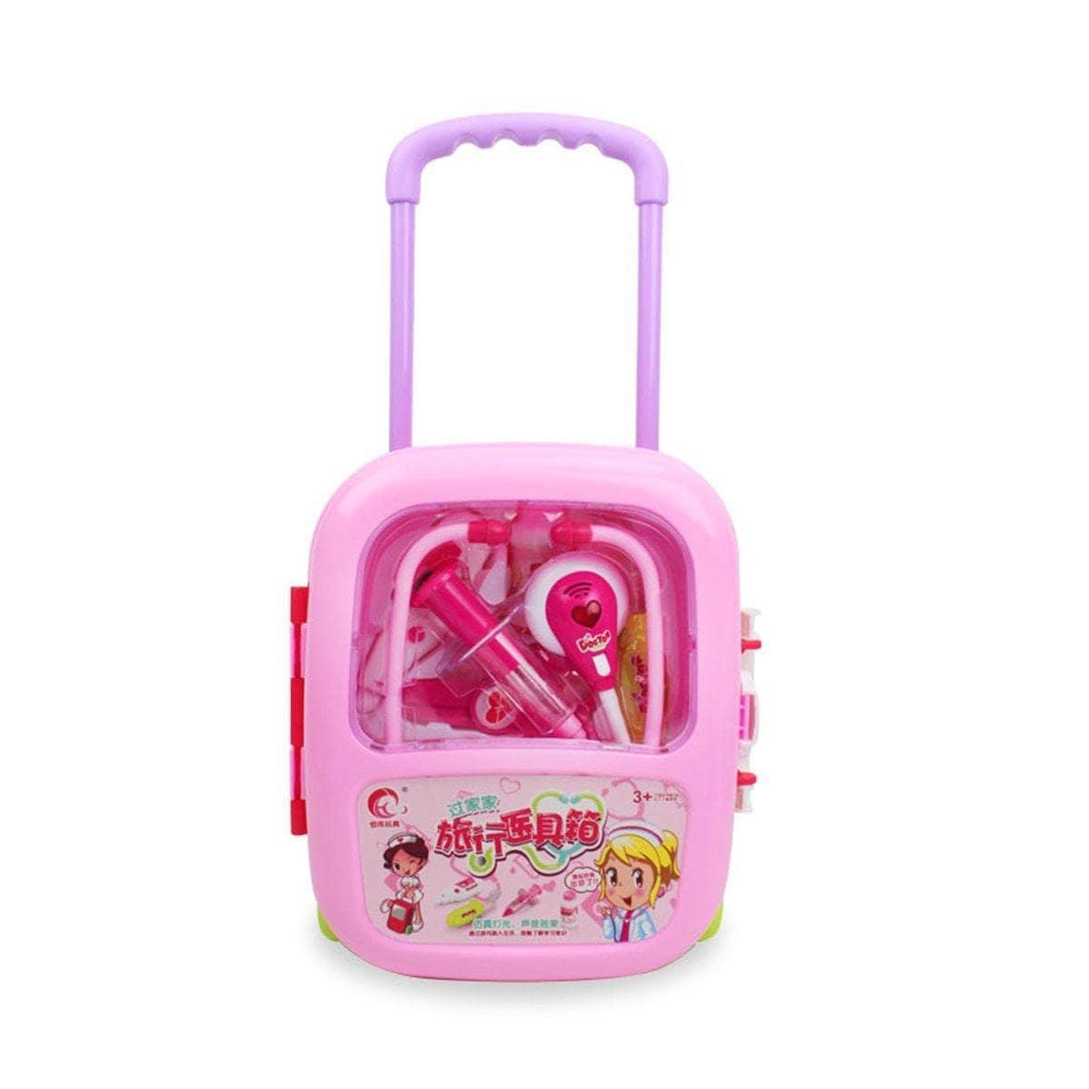 ezy2find Doctor's Playing Set Case Education Kit Boys Girls Toys Pink Kids Pretending Doctor's Playing Set Case Education Kit Boys Girls Toys