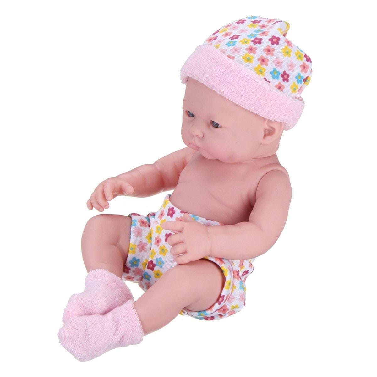ezy2find dolls Pink Newborn Baby Dolls Gift Toys Soft Vinyl Silicone Lifelike Newborn Kids Toddler Girl