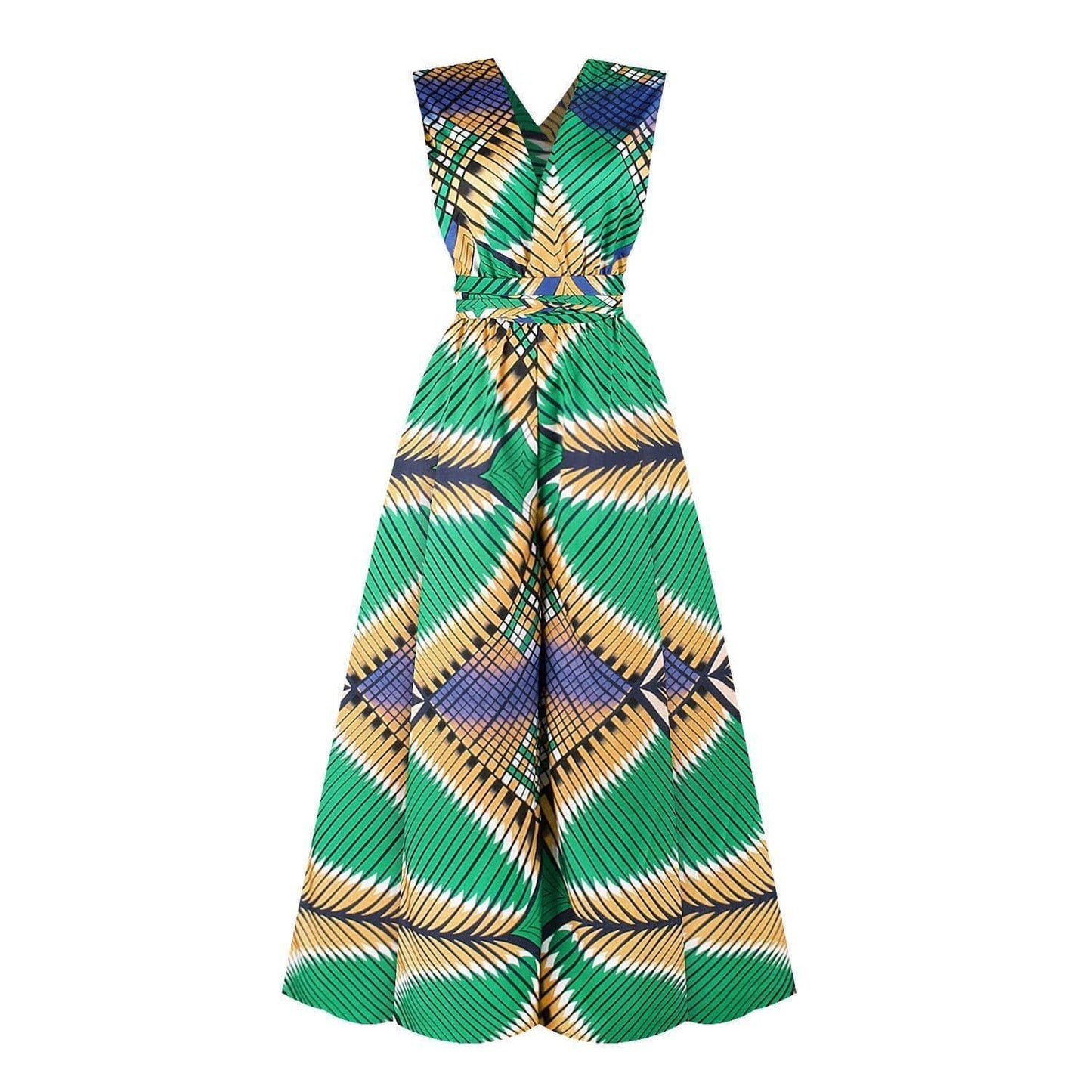 ezy2find dress Green / S African Dresses for Women Fashion Ladies Robe Africaine