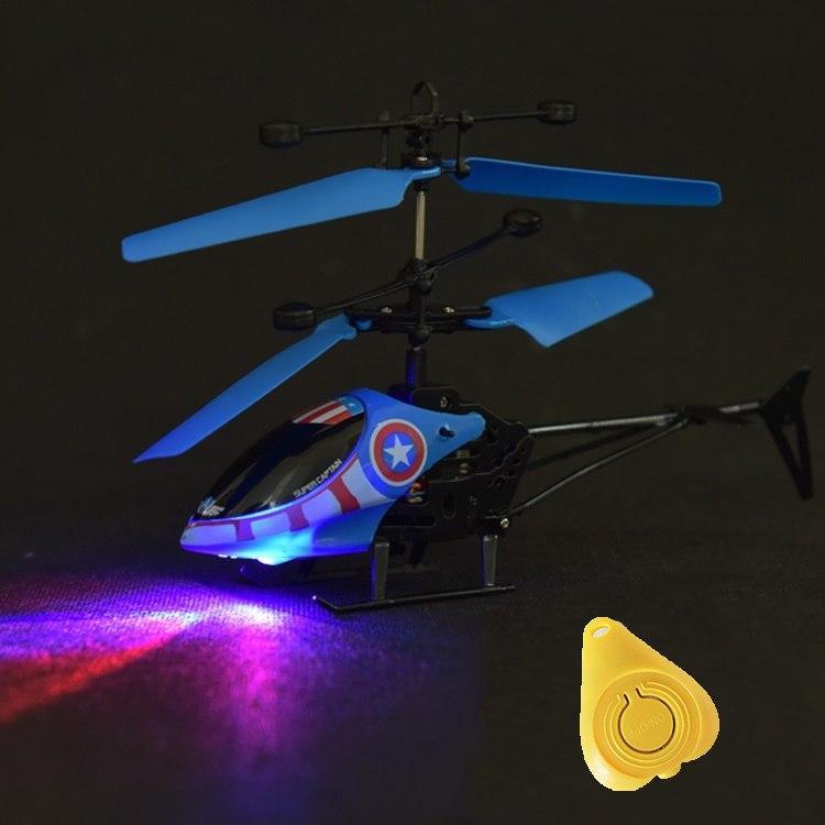 ezy2find drone Blue Mini RC drone Flying RC Helicopter Aircraft dron Infrared Induction LED Light Remote Control drone dron Kids Toys free shipping