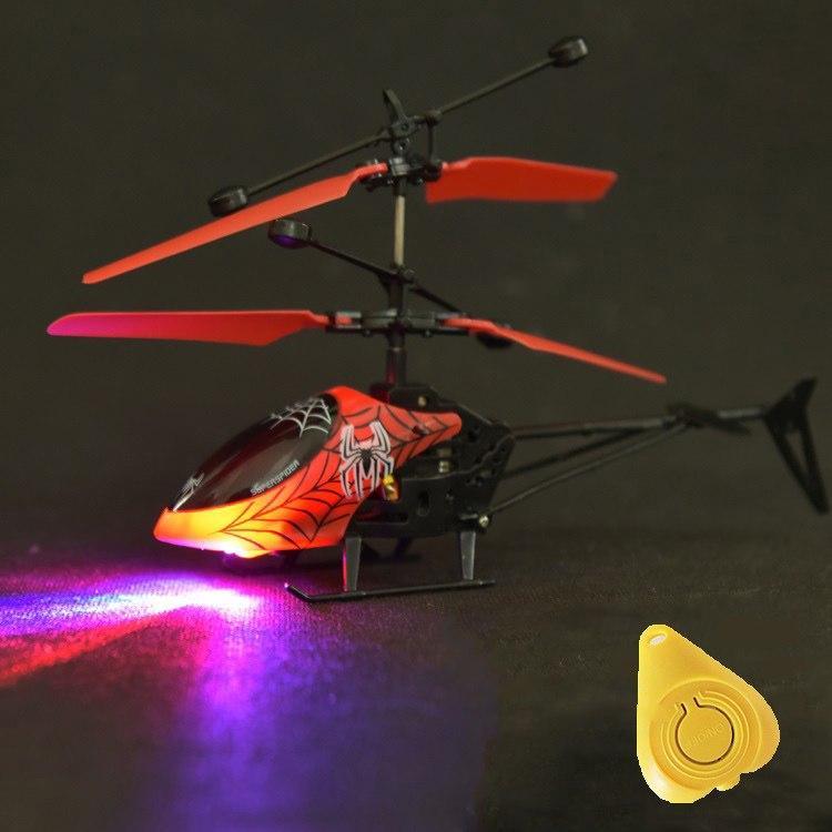 ezy2find drone Red Mini RC drone Flying RC Helicopter Aircraft dron Infrared Induction LED Light Remote Control drone dron Kids Toys free shipping