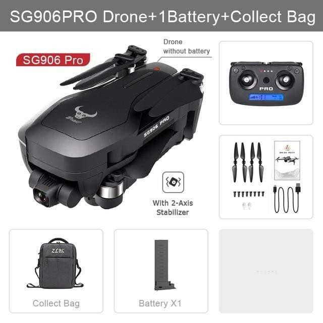 ezy2find drone SG906 pro 1B  Bag / Poland Drone SG906 / SG906 Pro with GPS 4K 5G WIFI 2-axis gimbal Dual camera professional ESC 50X Zoom Brushless Quadcopter RC Dron