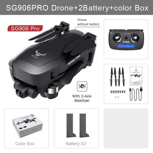 ezy2find drone SG906 pro 2B Box / Poland Drone SG906 / SG906 Pro with GPS 4K 5G WIFI 2-axis gimbal Dual camera professional ESC 50X Zoom Brushless Quadcopter RC Dron