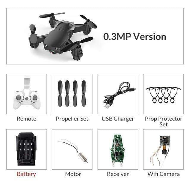 ezy2find drones black 0.3mp 1battery / China Eachine E61/E61HW Mini WiFi FPV With HD Camera Altitude Hold Mode Foldable RC Drone Quadcopter RTF