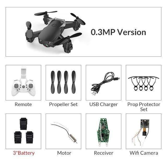 ezy2find drones black 0.3mp 3battery / China Eachine E61/E61HW Mini WiFi FPV With HD Camera Altitude Hold Mode Foldable RC Drone Quadcopter RTF
