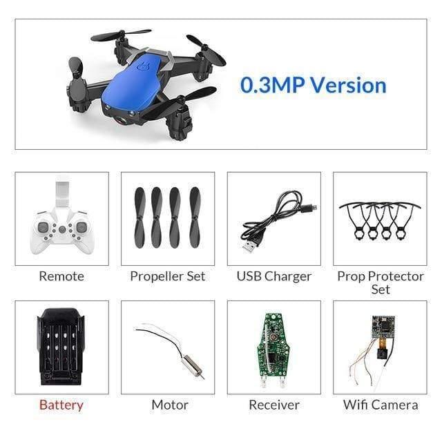 ezy2find drones blue 0.3mp 1battery / China Eachine E61/E61HW Mini WiFi FPV With HD Camera Altitude Hold Mode Foldable RC Drone Quadcopter RTF