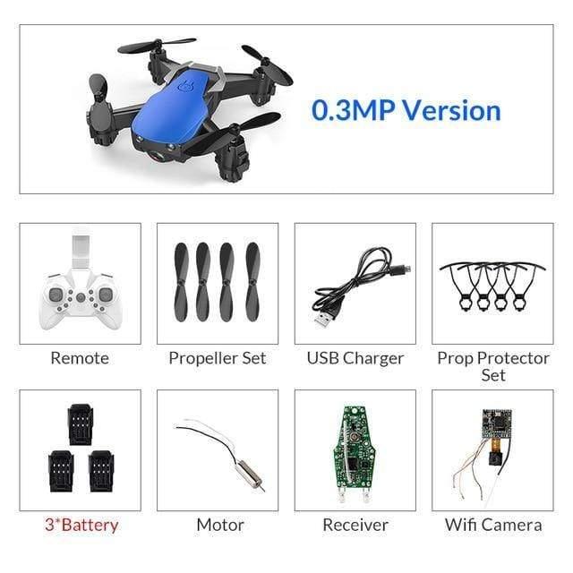 ezy2find drones blue 0.3mp 3battery / China Eachine E61/E61HW Mini WiFi FPV With HD Camera Altitude Hold Mode Foldable RC Drone Quadcopter RTF