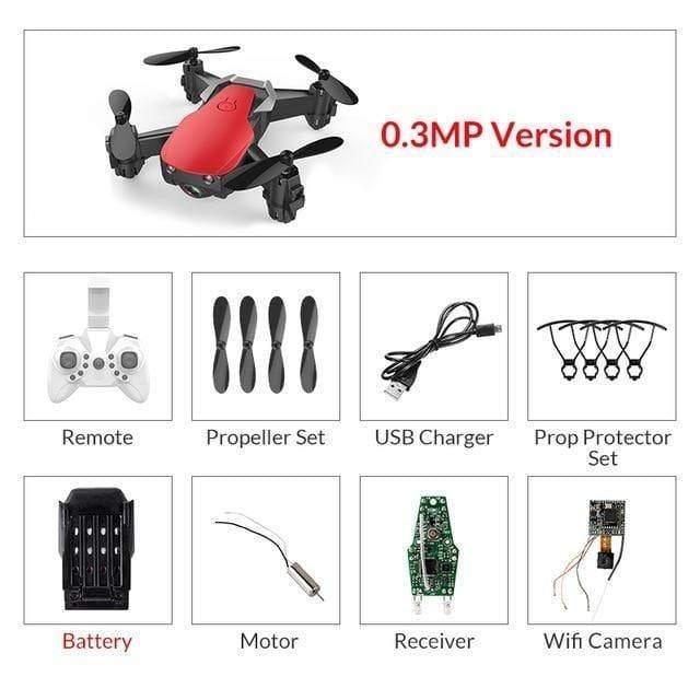 ezy2find drones red 0.3mp 1battery / China Eachine E61/E61HW Mini WiFi FPV With HD Camera Altitude Hold Mode Foldable RC Drone Quadcopter RTF