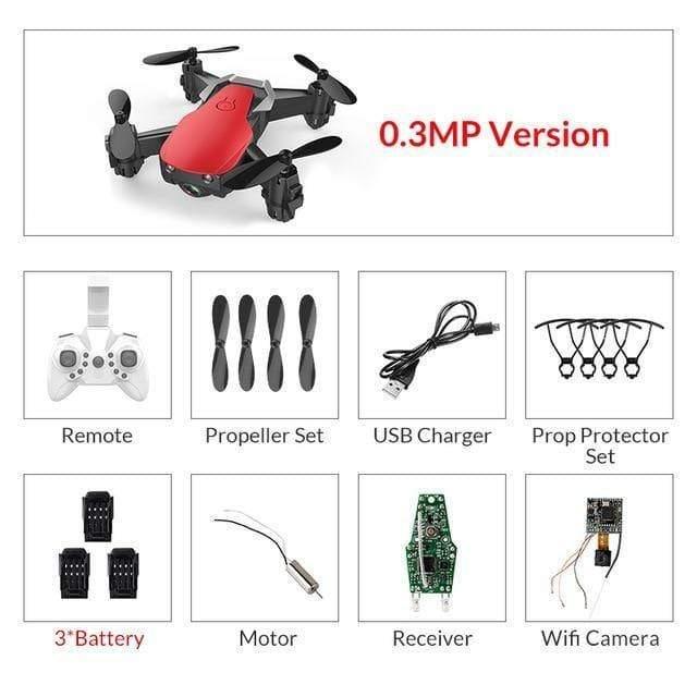 ezy2find drones red 0.3mp 3battery / China Eachine E61/E61HW Mini WiFi FPV With HD Camera Altitude Hold Mode Foldable RC Drone Quadcopter RTF