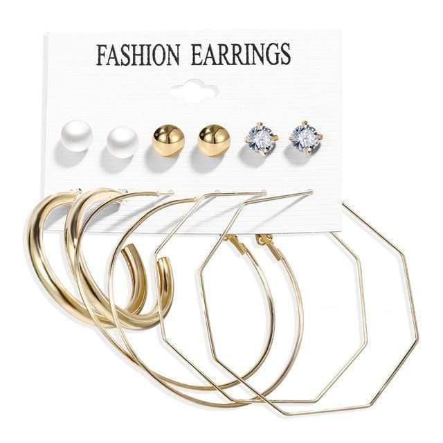 ezy2find earrings Earrings Set 14 Vintage Tassel Acrylic Earrings For Women Bohemian Earrings Set Big Dangle Drop Earring  Female Fashion Jewelry