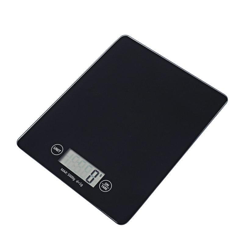 ezy2find electric scales Black Battery Version Medical Food Electronic Scale Stainless Steel Household Food Electronic Scale