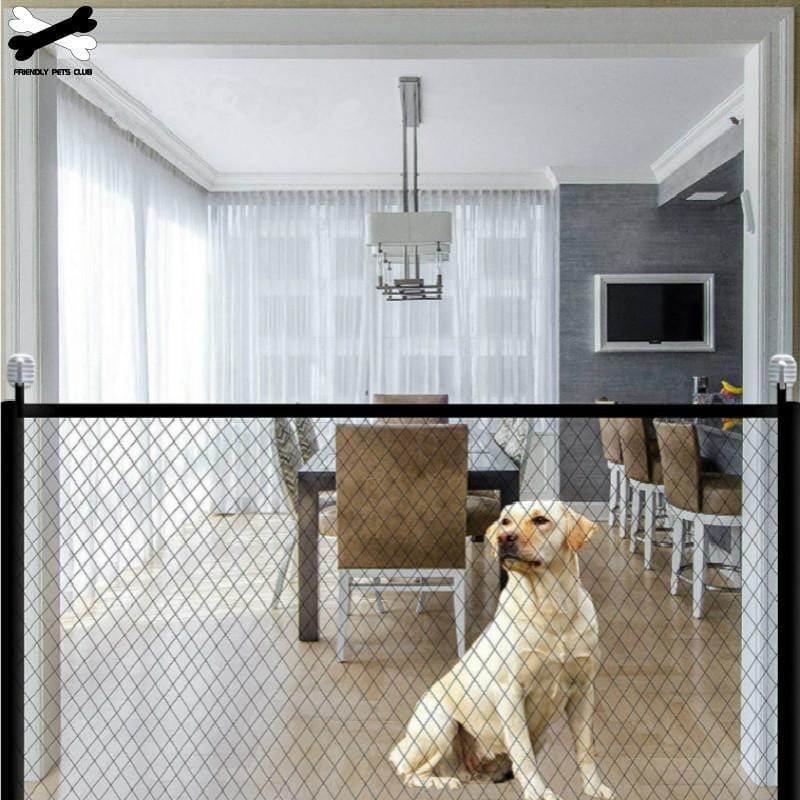 ezy2find fence Portable Folding Mesh Fence For Dog Safety Gates Baby Safe Guard Pet Accessories Install Anywhere Indoor Stairs
