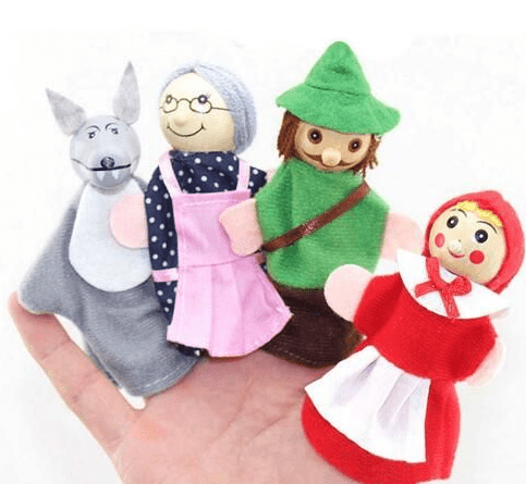 ezy2find finger puppet Little Red Riding Hood, fairy tale, finger puppet, early childhood, big grey wolf, parent-child suit toys. Little Red Riding Hood, fairy tale, finger puppet, early childhood, big grey wolf, parent-child suit toys.