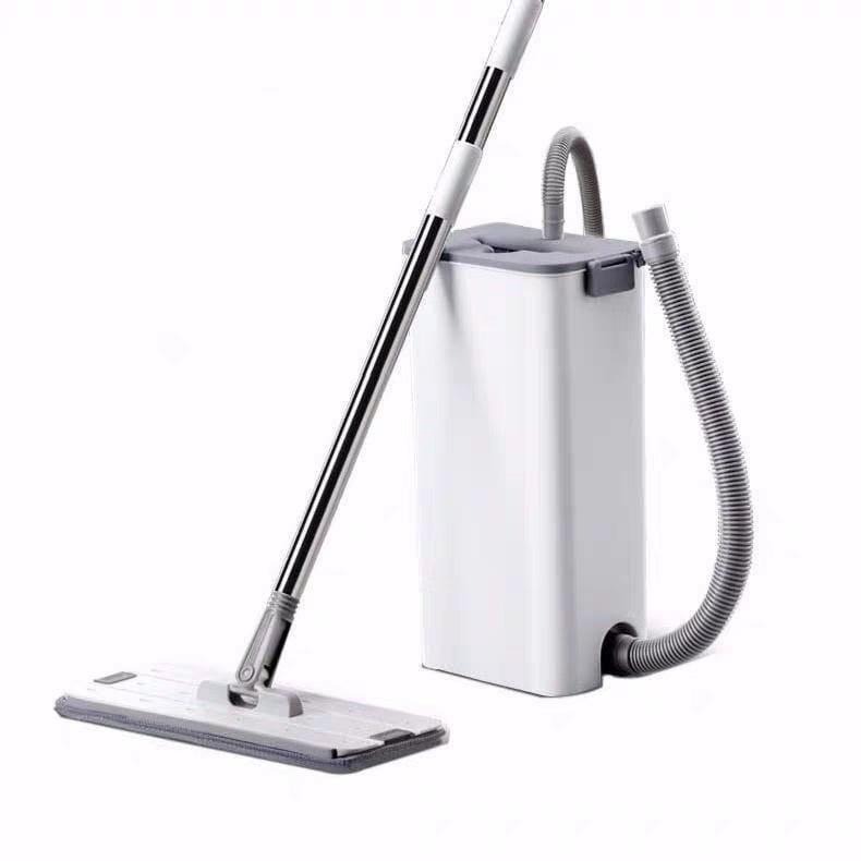 ezy2find floor cleaning White 360 Degrees Shaft Rotates Aluminum Alloy Rod Floor Mop and Bucket Set Professional Floor Cleaning System