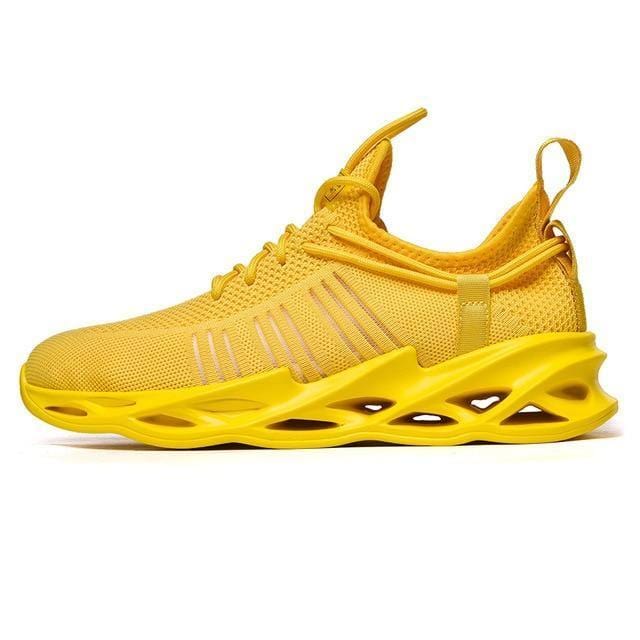 ezy2find G157 Yellow / 5.5 Women and Men Sneakers Breathable Running Shoes Outdoor Sport Fashion Comfortable Casual Couples Gym Mens Shoes Zapatos De Mujer