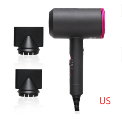 ezy2find hair dryer Metallic black / US Hotel hair dryer