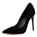 ezy2find high heal Black / 38 Women Pumps Brand Women Shoes High Heels Sexy Pointed Toe Red Bottom High Heels Wedding Shoes